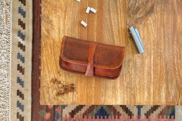 Gusti Drehertasche Leather - Bradley Tobacco Pouch Utility Pouch Battery Pouch Brown Leather...