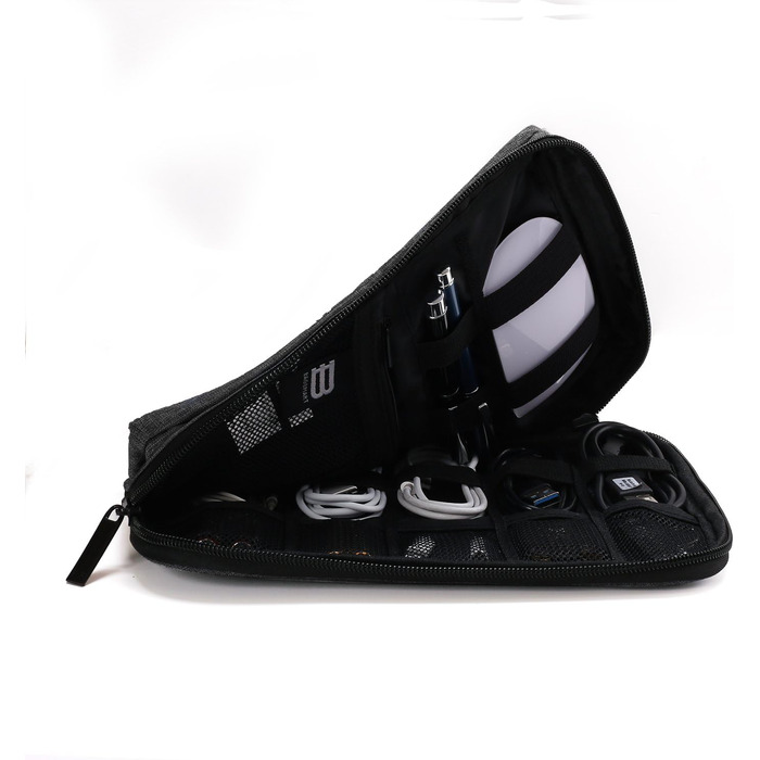 Організатор для кабелів та аксесуарів Bagsmart - Стиль 2, Чорний