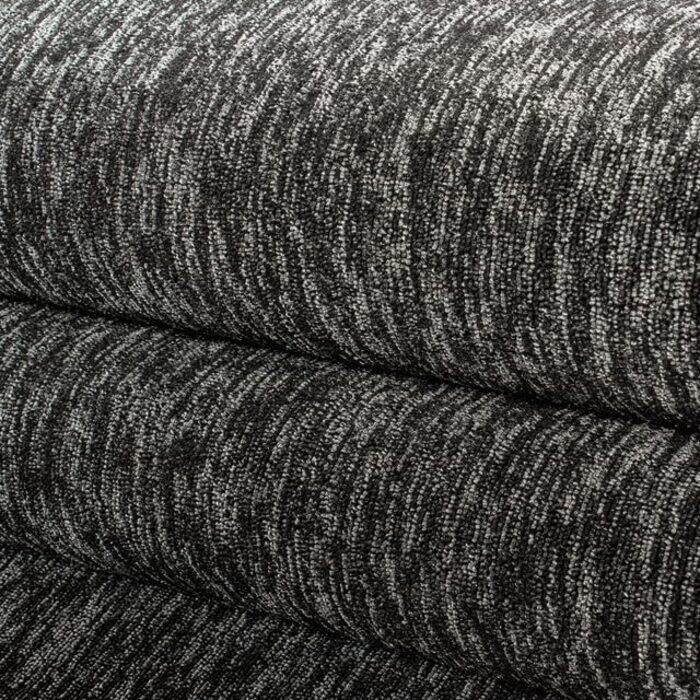 Килимок для вітальні HomebyHome 120x170 см, антрацит, однотонний, з ефектом меланжу, для спальні, короткий ворс, м'який, легкий у догляді, можна прати, для кухні, їдальні