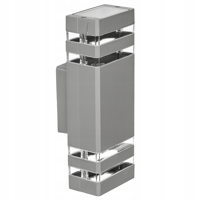 Настінний вуличний світильник KINKIET OPRAWA ELEWACYJNA 2xGU10 LED, сірий