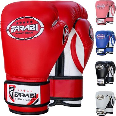 Дитячі боксерські рукавички Farabi Sports 6/8 oz для боксу, ММА, муай-тай, кікбоксингу та спарингу