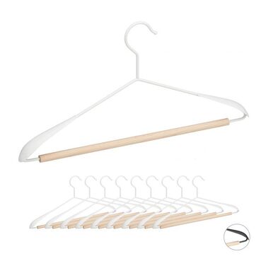 Relaxdays Clothes Hangers, 10-Piece Set