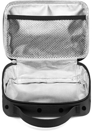 Термосумка Reisenthel Thermocase – компактна сумка-холодильник для косметики, ліків, перекусів та іншого – з водонепроникного матеріалу (Glossy Dots Black)
