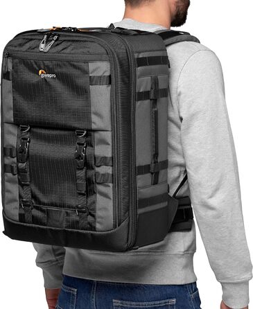 Сумка-рюкзак Lowepro Pro Trekker для фотообладнання, чорно-сіра, LP37268-GRL (BP 450 AW II)