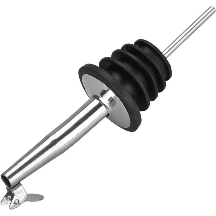 Набір виливників для пляшок з клапаном (4 шт.) з нержавіючої сталі 304 для вина, коньяку, оливкової олії, кави, сиропу, оцту, з пластиковими пробірками