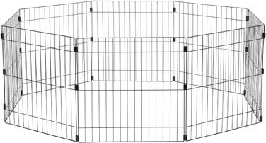Клітка для собак IRIS, 61 см, чорна, 24 дюйми