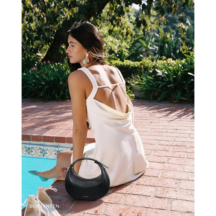 Сумка жіноча BOSTANTEN велика шопер з екошкіри, чорна (1-3320-schwarz)