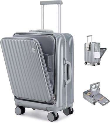 Чемодан-валіза Sea Choice 2 в 1 (55/78 см) з TSA замком та тримачем для напоїв, зелений