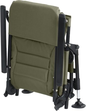 Крісло розкладне CampFeuer Angelstuhl мохово-зелений/чорний, регульоване по висоті, для кемпінгу, риболовлі та подорожей