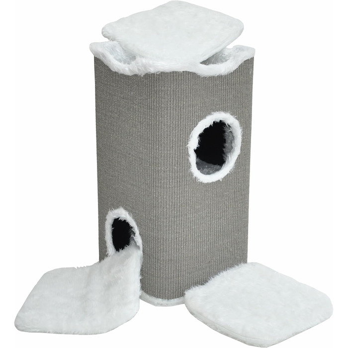 Котячий будиночок Nanook Toni: міцний когтетоп з 2 печерами та лежаком, 74 см