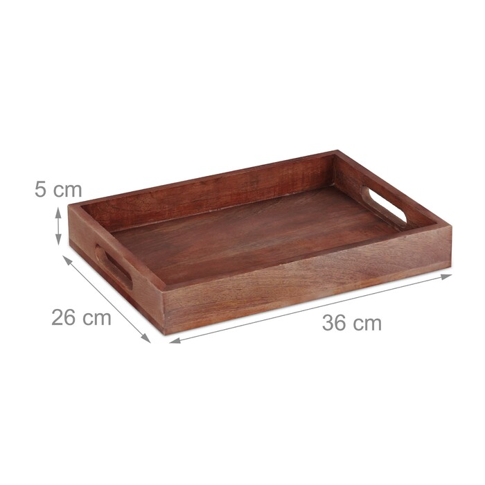 Relaxdays Wooden Tablet from Mango Wood 36x26 cm