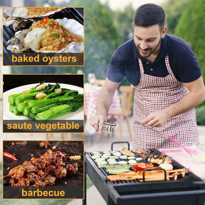 Прес для часнику з нержавіючої сталі 304, міцний, легко очищується