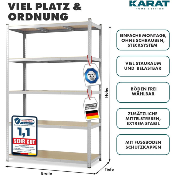 KARAT TitanRack Big Heavy-Duty Shelving Unit