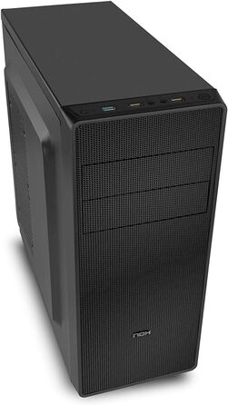 Корпус для ПК NOX COOLBAY RX - NXCBAYRX: ATX, Micro ATX, USB 3.0, металева сітка, підтримка 3 вентиляторів, 4 HDD, відеокарта до 370 мм, чорний