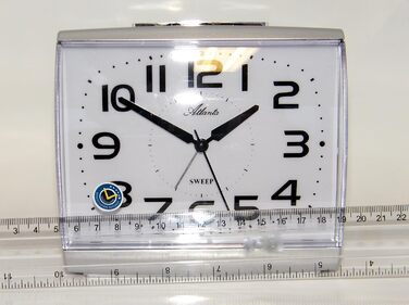 Atlanta Large Alarm Clock with Automatic Night Light Sensor Quartz Analog - 1919-19