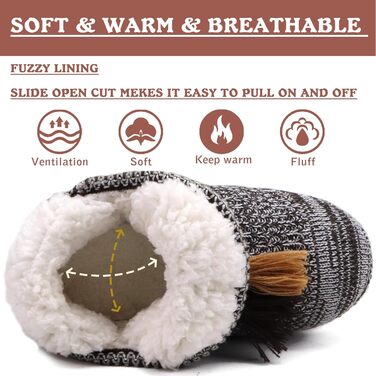 Тапочки халатні жіночі COFACE Lammfell, теплі, з м'якою підкладкою, зимові, коричневі (37/38 EU)