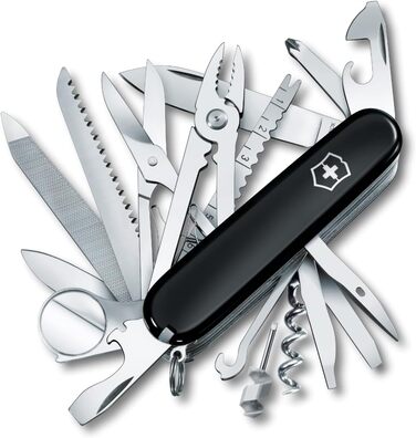 Мультитул Victorinox Swiss Champ: 33 функції, ніж, відкривачка, викрутка (чорний)