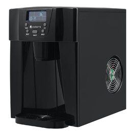 Машина для приготування льоду Juskys PIM200L з прямим дозатором та таймером — до 12 кг/день, виробництво кубиків льоду за 6-10 хвилин, 2 розміри, 2л бак — чорний колір