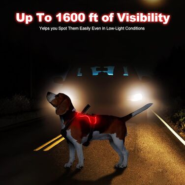 Нашийник для собак Masbri з підсвічуванням, регульований, світловідбиваючий з ручкою, м'який, світловідбиваючий для собак середніх та великих порід, чорно-білий, TC3005B, чорно-білий (M, червоний)