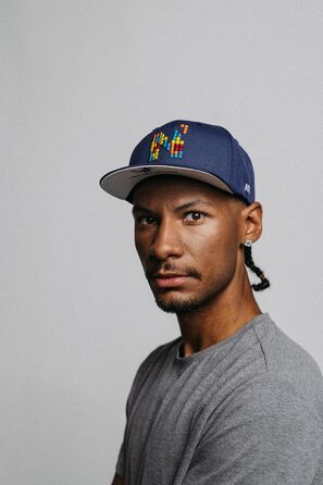 Кепка Nebelkind Snapback з принтом Pixel, універсальний розмір, регульована, чоловіча/жіноча, високої якості, трендова, стиль Streetwear, бейсболка з прямим козирком, ретро, блакитна