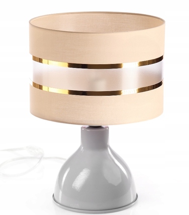 Настільна лампа Skylighting Vire Mat, безбарвна, бежева, жовта, 60 Вт