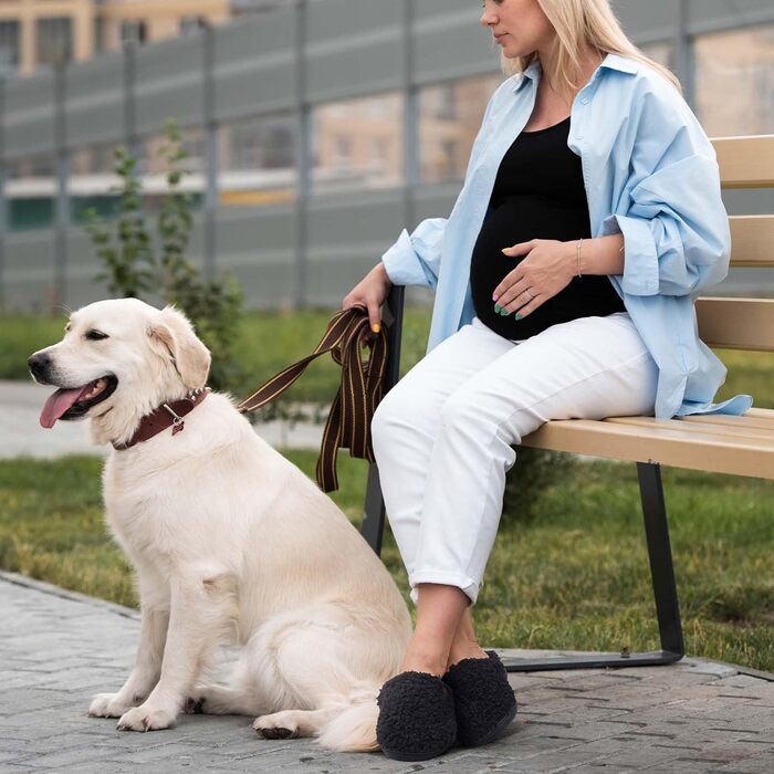 Жіночі тапочки YOLIS Flauschig з підтримкою склепіння стопи, м'які, з піною з пам'яті, зручні та теплі для дому та вулиці, чорні, 36/37 EU