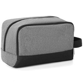 Чоловічий дорожній набір Elviros: органайзер для туалетних аксесуарів, кульки для гоління, сірий