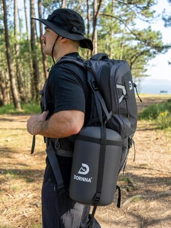 Універсальний спальний мішок для дорослих та дітей на 4 сезони, ultralight для кемпінгу, походів та подорожей, зелений