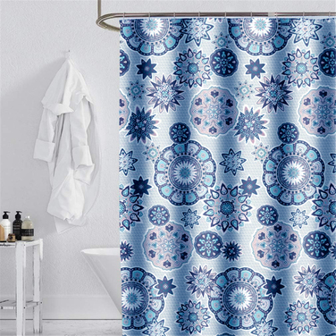 YISHU Shower Curtain 180x200 cm Mandala