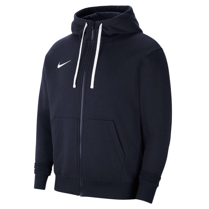 Чоловіча спортивна толстовка Nike Park 20 з капюшоном та блискавкою, колір Obsidian/White