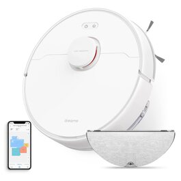 Робот-пилосос Dreame D9 Max з функцією миття, 4000Pa, LDS-навігація, 150 хв роботи, карти для різних поверхонь, ідеальний для килимів, твердих підлог та шерсті тварин, керування через додаток