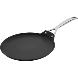 Млинцева пательня Le Creuset алюмінієва з антипригарним покриттям, 28 см, для всіх типів плит, включаючи індукцію, антрацит/срібло