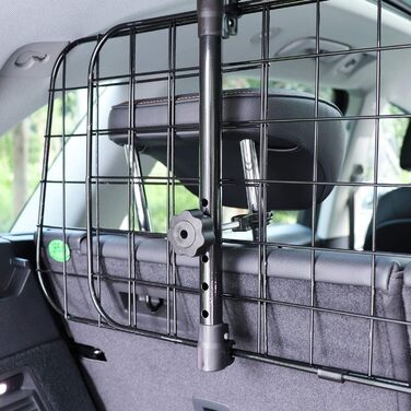Автозахист для собак Nobleza: сталевий бар'єр для автомобіля, 96-145x30 см, універсальний