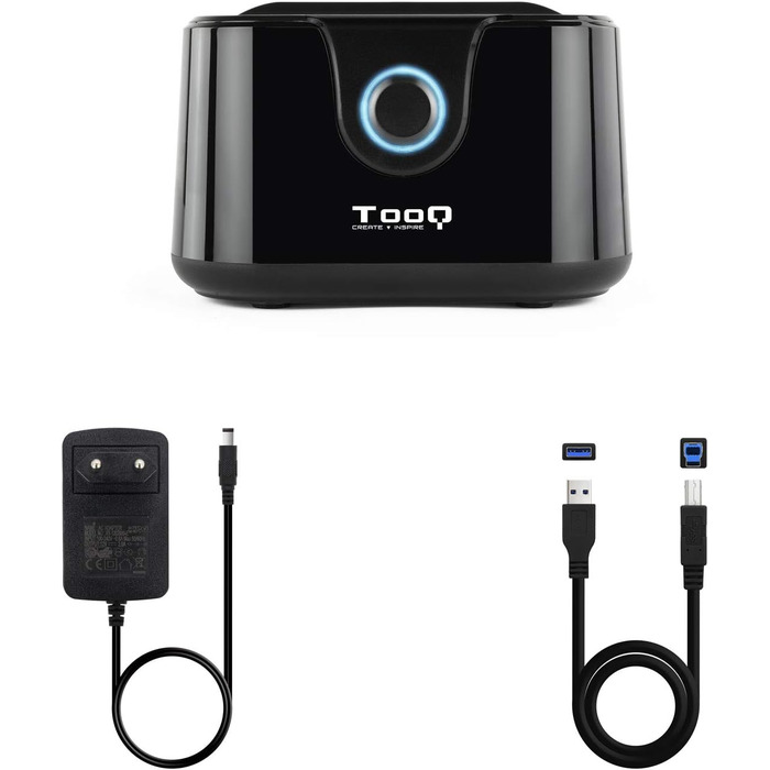 Док-станція TooQ TQDS-802B з двома SATA роз'ємами для 2.5/3.5