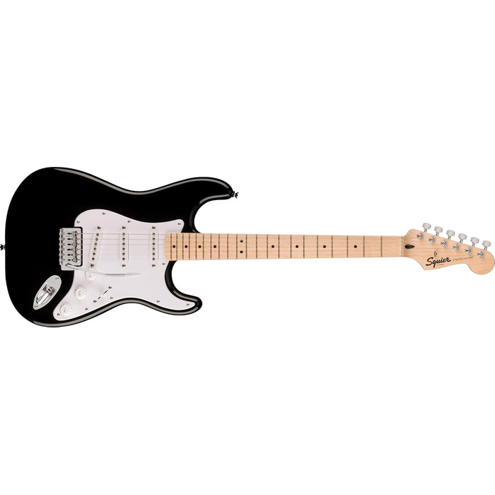 Електрогітара Squier Sonic Stratocaster з підсилювачем Fender Frontman 10G, чорна, з чохлом та безкоштовними онлайн-уроками Fender Play