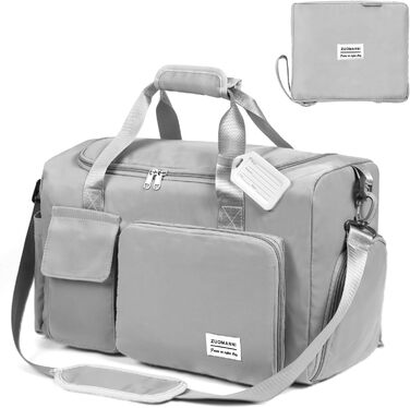 Спортивна сумка Flintronic 35L: водонепроникна дорожня сумка-валіза для подорожей, вихідних та спорту (з біркою) - синій (#5 сірий)