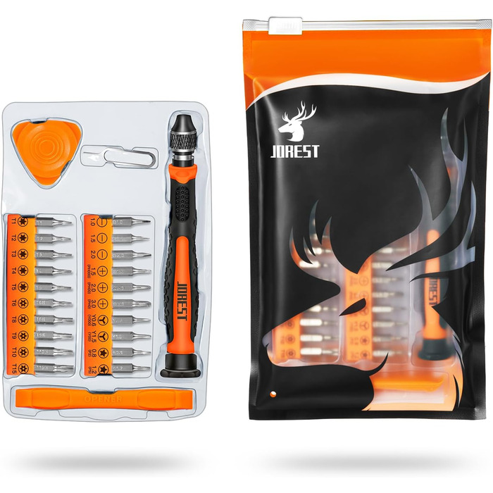 JOREST 155 в 1 Мініатюрний Електричний Набір Викруток, Інструмент для Ремонту Macbook, Laptop, PC, RC, PS5, Switch, Xbox, iPhone, Окуляри, Годинники