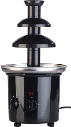 Шоколадний фонтан Rosenstein & Söhne з 2 рівнями, 275 Вт – Фонтан для шоколаду, Фондю, Кімнатний фонтан