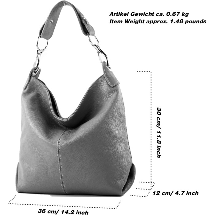 Жіноча шкіряна сумка через плече Modamoda T168 ручної роботи, Італія (Рожева)