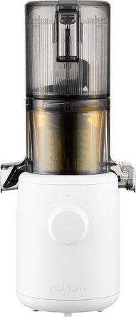 Hurom Slow Juicer | Vegetable and Fruit Juicer | H310 | Easy to Clean & Quiet Motor Electric Juicer with Mesh Filter | 150 Watts | BPA Free | Slim Design | 220ml, White