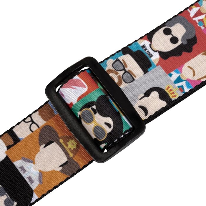 Гітарний ремінь Levy's Sublimationsserie MPD2-003, поліестер, 5,1 см, Pop-art іконки