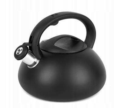 Класичний сталевий чайник Hoffner, 2,5 л, чорний