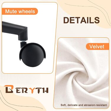 Офісний стілець для дому та офісу до 136 кг, обертовий, оксамит, з підлокітниками та колесами, ергономічний, білий