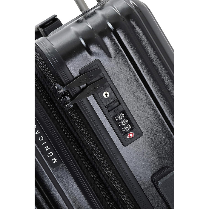 Чемодан з замком TSA, набір валіз, валіза-тролей, жорсткий корпус, чорний (Мітлер)