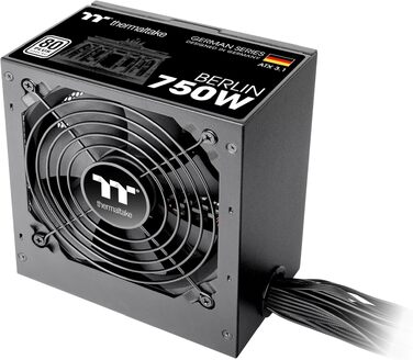 Блок живлення Thermaltake Hamburg German Series 750W, ATX 3.1, PCIe 5.1, 80 Plus White, низький рівень шуму