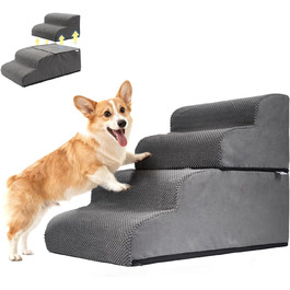 Сходинки для собак Mora Pets: зручні та безпечні для маленьких песиків, 3 сходинки, 50 см, знімний та миючий чохол