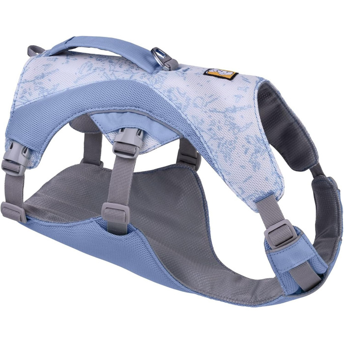 RUFFWEAR Swamp Cooler Dog Harness and Handle, Lightweight Running Gear Keeps Pets Cool in Hot Weather, Adjustable, Strong, and Cooling, 2 Leash Ports, (Large/XL, 81-107cm) (Heliotrope Purple, Medium)