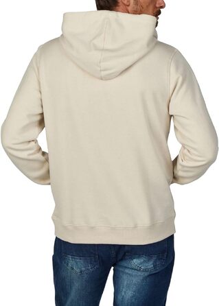 Чоловічий худі JACK & JONES Relaxed Fit з принтом JWHINTERLUDE, світло-бежевий (Moonbeam), розмір L