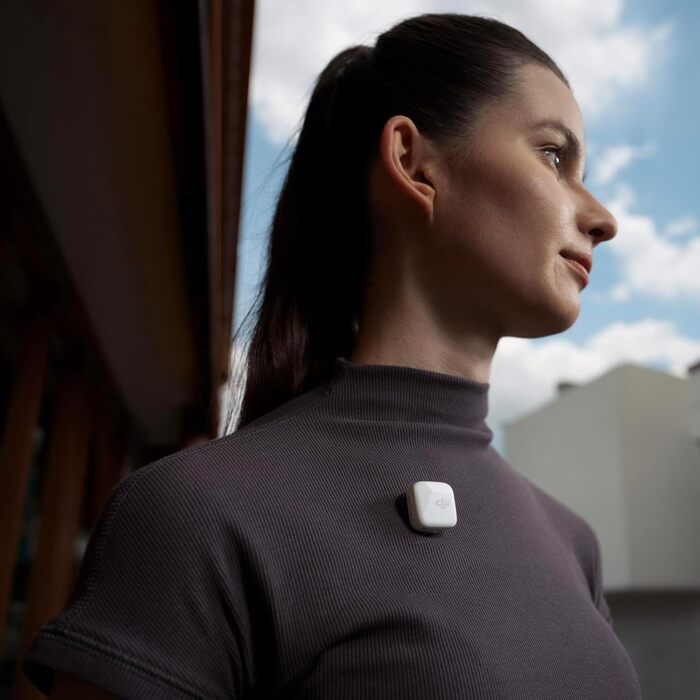 Мікрофон DJI Mic Mini Sender (Чорний), Ultraleicht, Osmo Audio, шумозаглушення, бездротовий мікрофон для телефону/камери, iPhone, Android, Vlog, YouTube (Mic Mini Sender (Білий))