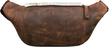 STILORD 'Marian' поясна сумка з натуральної шкіри вінтаж для чоловіків/жінок - бананка/грудна сумка для телефону, косметики, камери, подорожей, вечірок, концертів, фестивалів, колір коньяк, глянцева (Colorado - коричнева)